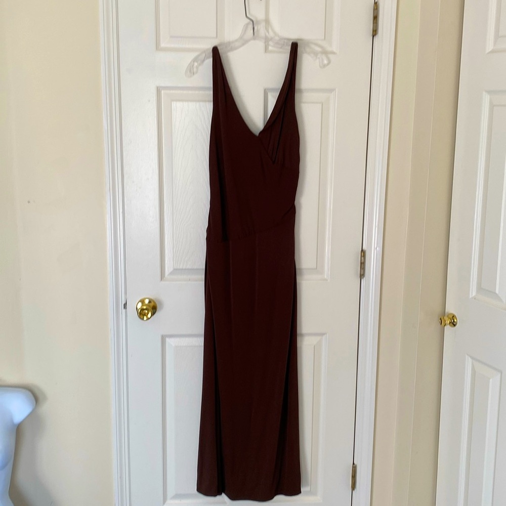 ๐ฉGorgeous sexy๐ชญchocolate brown evening dress. Has some stretch